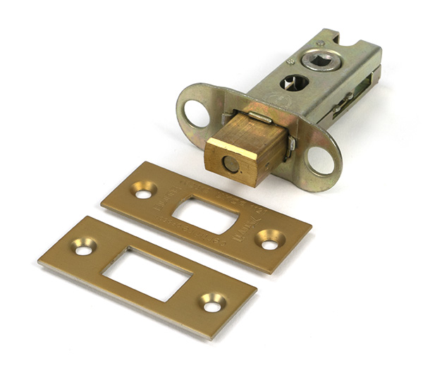 Satin Brass 2.5'' Heavy Duty Tubular Deadbolt