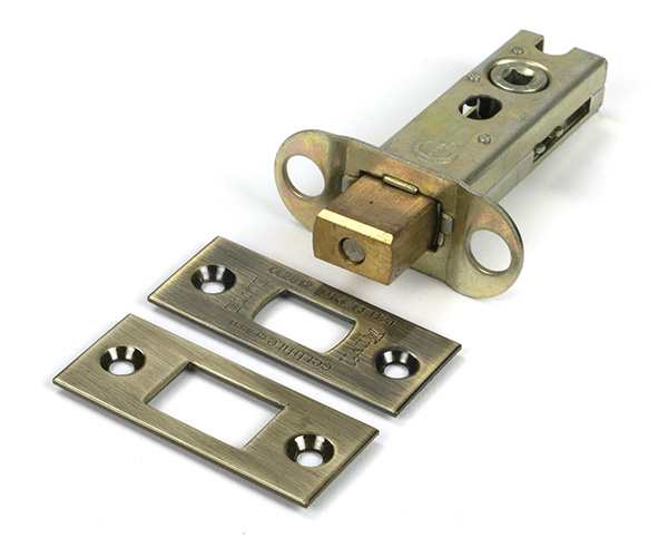 Aged Brass 3'' Heavy Duty Tubular Deadbolt