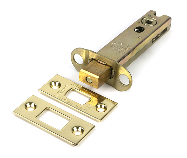 Polished Brass 4'' Heavy Duty Tubular Deadbolt