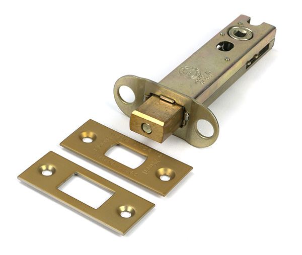 Satin Brass 4'' Heavy Duty Tubular Deadbolt