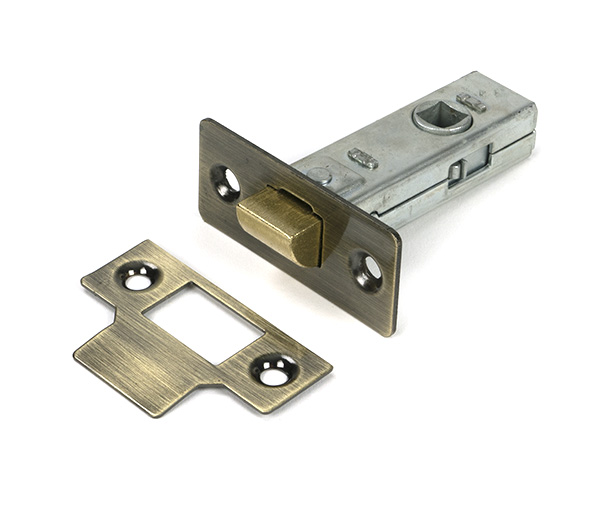 Aged Brass 2.5'' Tubular Mortice Latch