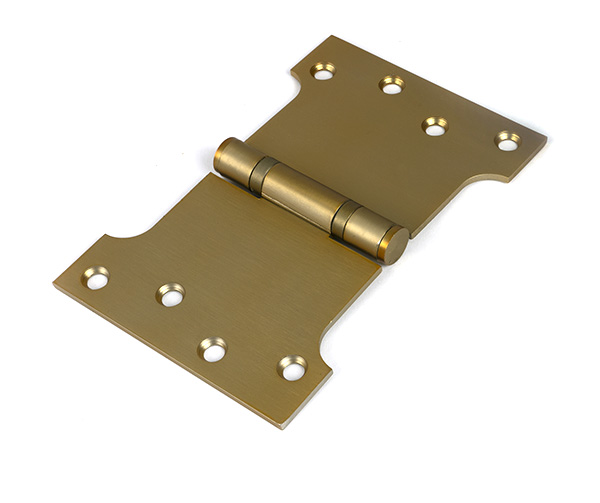 Satin Brass 4'' x 4'' x 6'' Parliament Hinge (pair) ss