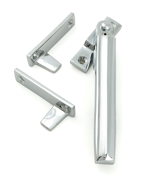 Polished Chrome Night-Vent Locking Art Deco Fastener