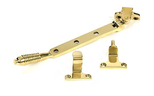 Polished Brass 8'' Reeded Stay (Steel Window)