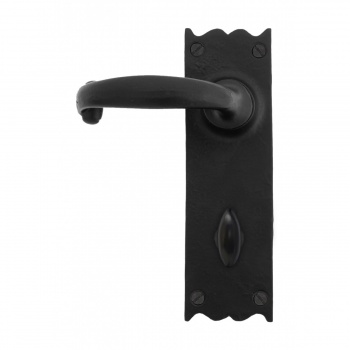 Black Cottage Lever Bathroom Set