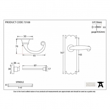 Black Cottage Lever Bathroom Set