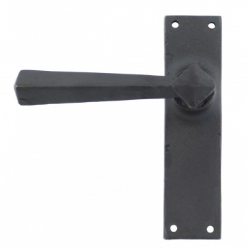 Beeswax Straight Lever Latch Set