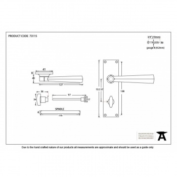 Beeswax Straight Lever Bathroom Set