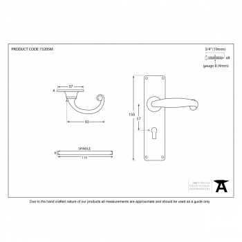 Black MF Lever Lock Set