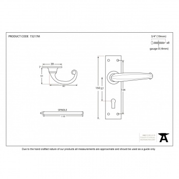 Black Lever Lock Set