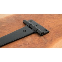 Black Smooth 16'' T Hinge (Pair)