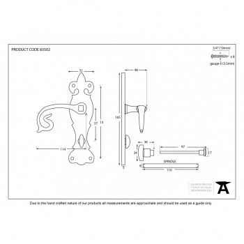 Natural Textured Curly Lever Bathroom Set