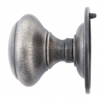 Antique Pewter Centre Door Knob