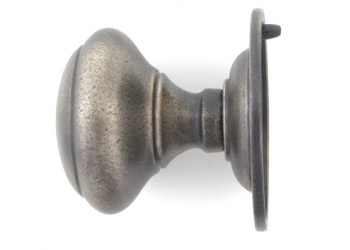 Cast Centre Door Knob - Antique Pewter