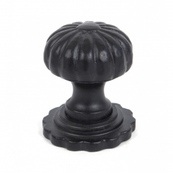 Black Cabinet Knob (With Base) - Large