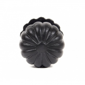 Black Cabinet Knob (With Base) - Large