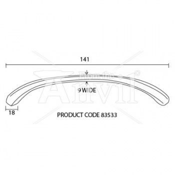 Shell Pull Handle 5'' - Natural Smooth