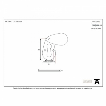 Rosewood Plain Escutcheon