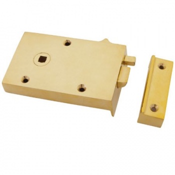 Left Hand Bathroom Latch - Brass or Iron