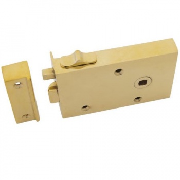 Right Hand Bathroom Latch - Brass or Iron