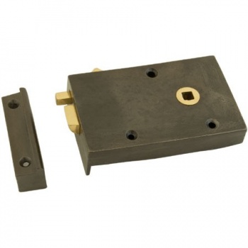 Right Hand Bathroom Latch - Brass or Iron