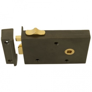 Right Hand Bathroom Latch - Brass or Iron