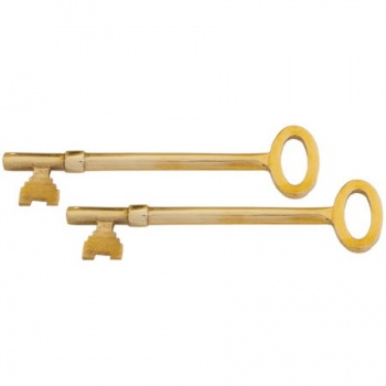 Large Right Hand Rim Lock - Brass or Iron