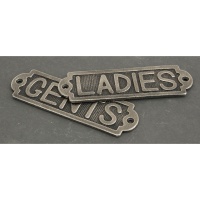 Ladies Sign - Antique Pewter