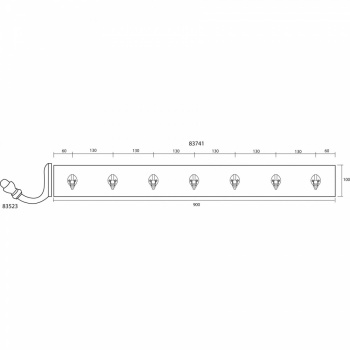 Stable Coat Rack - Natural Smooth & Olive Green