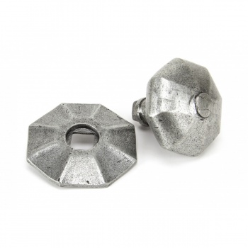 Pewter Octagonal Centre Door Knob