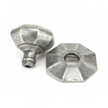 Pewter Octagonal Centre Door Knob