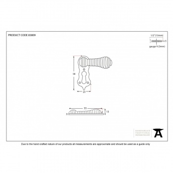 Polished Nickel Beehive Escutcheon