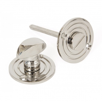 Polished Nickel Round Bathroom Thumbturn