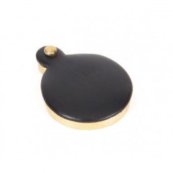 Ebony Round Escutcheon