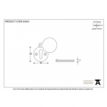 Polished Nickel Round Escutcheon