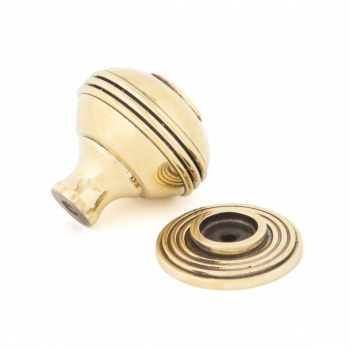 Aged Brass Prestbury Cabinet Knob - Large