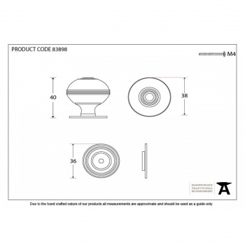 Polished Nickel Prestbury Cabinet Knob - Large