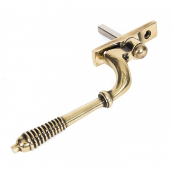 Aged Brass Reeded Espag - Right Hand