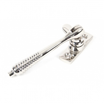 Polished Nickel Reeded Fastener - Locking