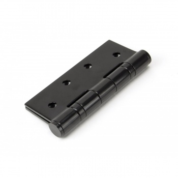 Black On Ss 4'' Ball Bearing Butt Hinge (Pair)