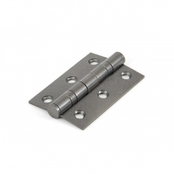 Pewter 3'' Ball Bearing Butt Hinge (Pair)