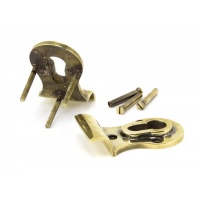 Aged Brass 50mm Euro Door Pull (Back To Back Fixings)