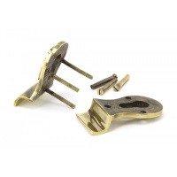 Aged Brass 50mm Euro Door Pull (Back To Back Fixings)