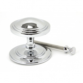 Polished Chrome Art Deco Centre Door Knob