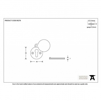 Polished Chrome Round Escutcheon