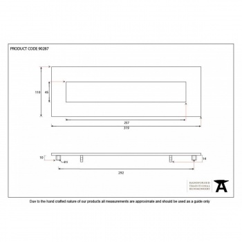 Polished Nickel Letterplate - Large