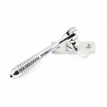 Polished Chrome Reeded Fastener - Locking