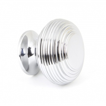 Polished Chrome Beehive Cabinet Knob - Large