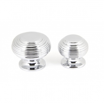 Polished Chrome Beehive Cabinet Knob - Large