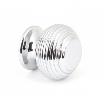 Polished Chrome Beehive Cabinet Knob - Small